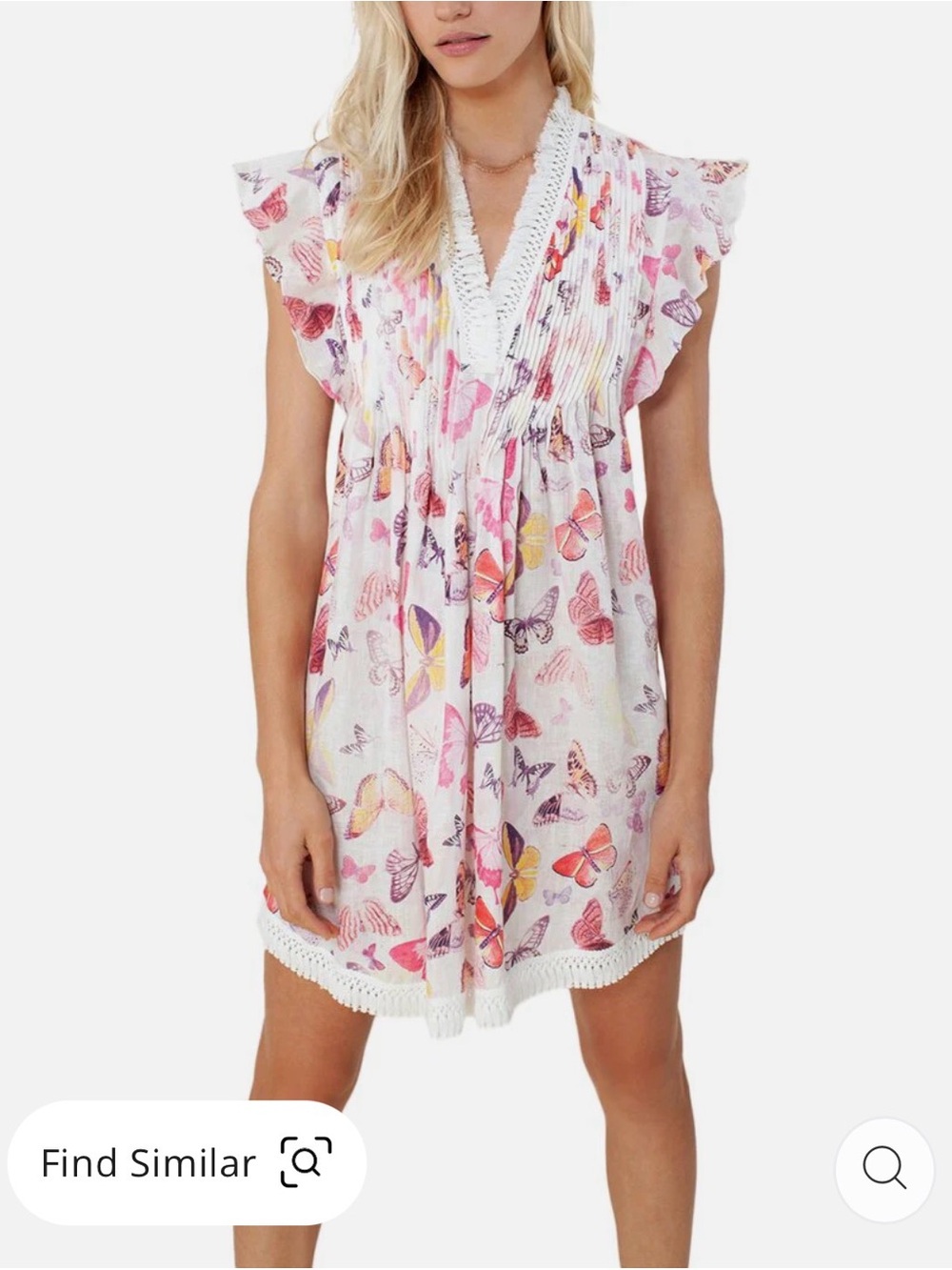Hale BoB Linen Butterfly Dress Size Large
